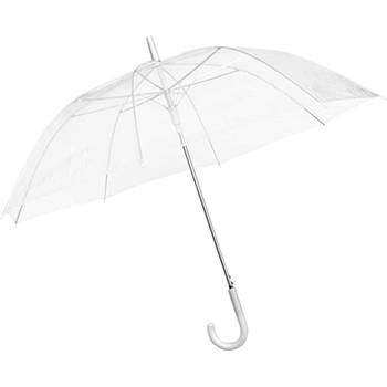 Paraplu transparant - doorzichtige paraplu - paraplu - transparante paraplu volwassenen - koepelparaplu - paraplu