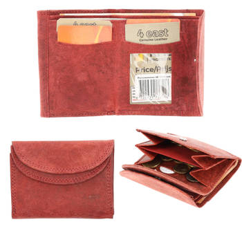 Mini Wallet in Genuine Leather RFID Blocking Technology Compact Small Wallet with 4 Card Slots, Coin Pocket, and