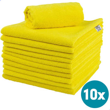 AG Schoonmaakdoeken - Microvezeldoeken 10 stuks - 40cm x 40cm - Hoogwaardige kwaliteit - Vochtig en droog te gebruiken