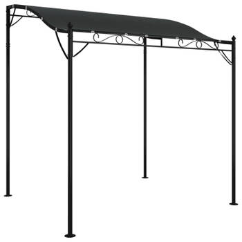 vidaXL Luifel 2x2,3 m 180 g/m² stof en staal antracietkleurig