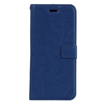 Basey Apple iPhone 8 Hoesje Book Case Kunstleer Cover Hoes - Donkerblauw