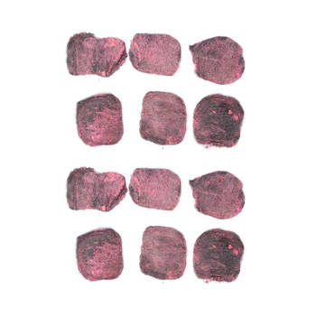 Grijs & Roze Schapenwol Zeepsponzen 6.5cm x 5.5cm x 0.8cm 12 Stuks Eco Friendly Non-Scratch Duurzaam Voor