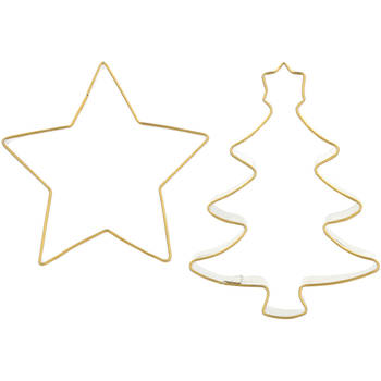 Blokker Jolly Christmas uitsteekvormpjes - kerstboom en ster