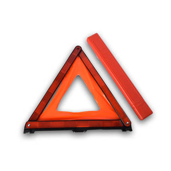 Gevarendriehoek Waarschuwingsdriehoek Oranje&rood,zwart Veiligheidsdriehoek kunststof/metaal 40cm*42.5cm