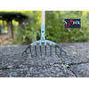 Synx Tools Rozenhark metaal Hark - Harken/ Gazonhark - Bladhark - Bodembewerkers - Hark Incl. steel 150cm