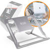 R2B Laptop standaard Verstelbaar en Opvouwbaar - Zilver - 10 t/m 17 inch - Laptopverhoger - Tablet Standaard