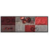 The Living Store Vloermat Tomatenprint - 300 x 60 cm - Fluweelstof - Anti-slip - Wasbaar