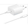 Samsung USB-C Adapter 45W EP-TA845 Wit Met Kabel