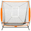 The Living Store Honkbal oefennet - Solo- en teamtraining - Stalen frame - Geschikt voor binnen en buiten - Slijtvast -