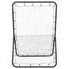 The Living Store Multisport Slagnet - 121.5 x 98 x 175 cm - Staal/PE - 5 verstelbare hoeken - Zwart