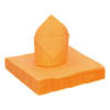 Santex feest servetten oranje - 25x stuks - 40 x 40 cm - Feestservetten