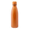 RVS waterfles/drinkfles mat oranje kleur - met schroefdop - 790 ml - Drinkflessen