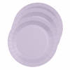 Santex feest bordjes rond lila paars - karton - 20x stuks - 22 cm - Feestbordjes