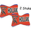 Nekkussen - Holland & Leeuw - opdruk - EK/WK - Oranje - 17 x 24 cm - 2 stuks