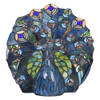 HAES DECO - Tiffany Tafellamp Blauw, Groen 32x35x30 cm Fitting E14 / Lamp max 1x40W