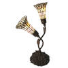 HAES DECO - Tiffany Tafellamp Meerkleurig 34x25x58 cm Fitting E14 / Lamp max 2x25W