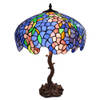 HAES DECO - Tiffany Tafellamp Meerkleurig Ø 43x61 cm Fitting E27 / Lamp max 2x60W