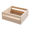 iDesign - Opbergbox met Handvat, 25.4 x 25.4 x 10.5 cm, Paulownia Hout - iDesign Eco Wood