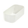 iDesign - Opbergbox Open, Small, 9 x 18.5 x 6 cm, Gerecycled Kunststof/Hout, Beige - iDesign Eco Storage