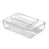 iDesign - Lade Organizer, 4 Vakken, 20.3 x 31.1 x 8.3 cm, Set van 2 Stuks, Kunststof - iDesign Linus