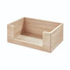 iDesign - Opbergbox, Open, 25.5 x 38 x 15 cm, Paulownia Hout, Beige - iDesign The Home Edit