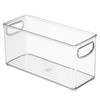 iDesign - Opbergbox met Handvaten, 10.2 x 25.4 x 12.7 cm, Stapelbaar, Kunststof, Transparant - iDesign Kitchen Binz