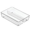 iDesign - Lade Organizer, 2 Vakken, 15.2 x 22.9 x 5.1 cm, Kunststof, Transparant - iDesign Linus