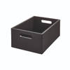 iDesign - Opbergbox met Handgrepen, 25.5 x 38 x 15 cm, Paulownia Hout, Zwart - iDesign The Home Edit