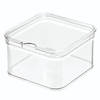 iDesign - Opbergbox Koelkast, 16 x 16 x 9.6 cm, Kunststof, Transparant - iDesign Crisp