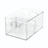 iDesign - Opbergbox met Verdeler, 20.3 x 30.5 x 15.2 cm, Kunststof, Transparant - iDesign The Home Edit