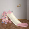 Glijbaan - Voor binnen en buiten - Speelplezier gegarandeerd - Opvouwbaar - Veilige dichte trap - Kleur: Roze