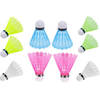Badminton shuttles Veren 10 stuks gekleurd - Badminton accessoires