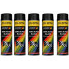 Motip Satin Gloss Acrylic Lacquer Black - 500 ml - Spray spray black - Paint black buy 5 pieces Spray spray LACQUER