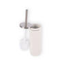 Contemporary White Toilet Brush with Holder - Height 38cm - Bathroom Supplies