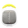 Kitchen grater Plastic stainless steel Grater with storage tray and lid -26.5x18.5x7cm - Green