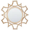 Beliani ZAPOPAN - Decoratieve Spiegel-Lichte houtkleur-MDF, Glas