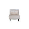 Vicky slaapbank ,fauteuil velours beige.