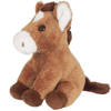 Pluche knuffel dieren Paardje van 15 cm - Knuffel boederijdieren