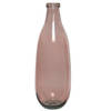 Decoris vaas roze - D15 x H40 cm - recycled glas - Vazen