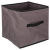 5Five Opbergmand/kastmand - 29 liter - taupe - 31 x 31 x 31 cm - Opbergmanden