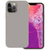 Basey iPhone 13 Pro Max Hoesje Siliconen Hoes Case Cover -Grijs