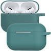 Basey Siliconen Hoesje Voor AirPods Pro Case Hoes - Geschikt voor AirPods Pro Hoesje Cover - Midnight Green