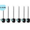 Separate toilet brush universal stainless steel Toilet Brush Set - 6 Pieces Toilet brush WC Toilet Brush Brushes Toilet