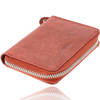 Leather Wallet for Men & Woman Small Zip Around Wallet with RFID Small Zipper Coin Pouch Inside Ideal Christmas