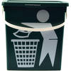 Handig klein afvalbak containertje 23x16x13.5 cm organisch afval 4.5 liter Groen 1 Stuks afvalemmer