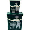 Handig klein afvalbak Afvalemmer containertje 100% BIO recyclable 30.8x25x14 cm organisch afval 11/4.5 liter Groen