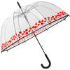 Paraplu met bloemen Koepelparaplu Transparant PVC Ø 86 CM-DESSIN trouw