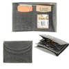 Leather Mini Wallet with RFID Unisex Small Purse for Men & Women, with 4 Card Slots, Coin Pocket, & Bill Compartment