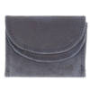 Leather Wallet Double Flap Unisex Mini Wallet with RFID 2 Credit Card Slots, Bill Compartment and Coin Pocket