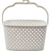 Storage basket Storage tray Plastic storage bin with handles 5 liter white storage 22 x 12.9 x 15 cm Rattan